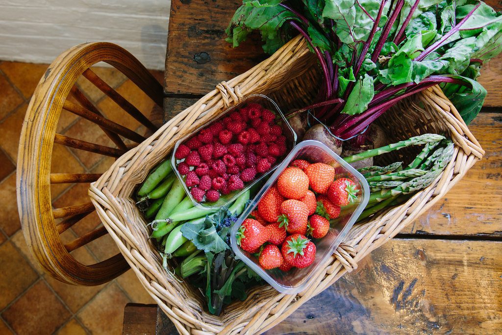 Over Farm grown produce