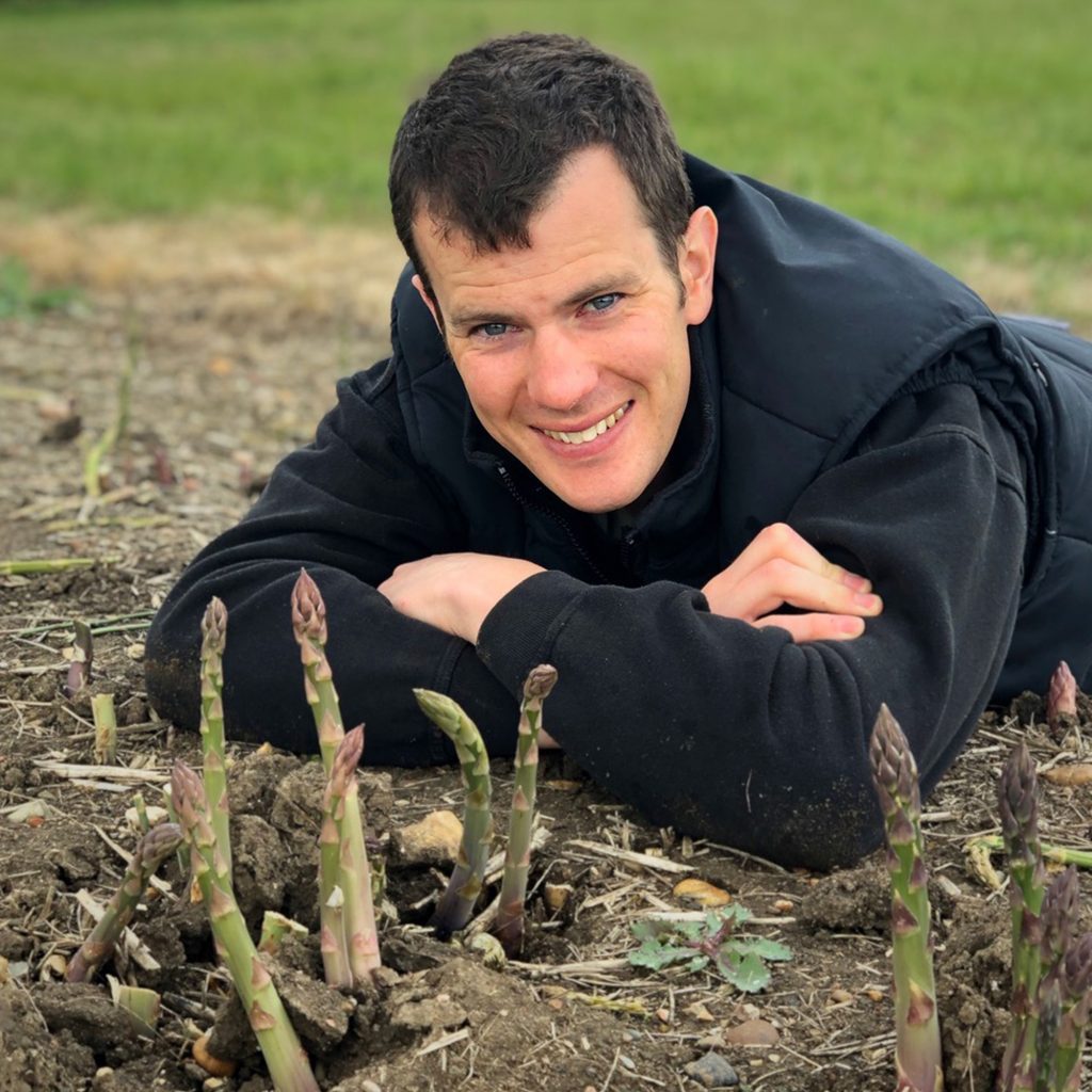 Rees with asparagus