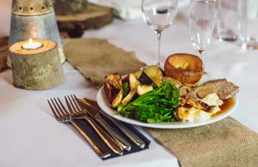 Catering wedding plate