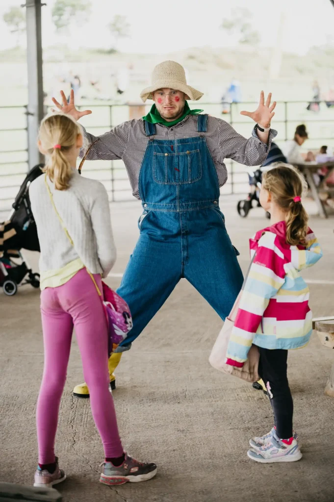 Farmer Rover entertaining to children
