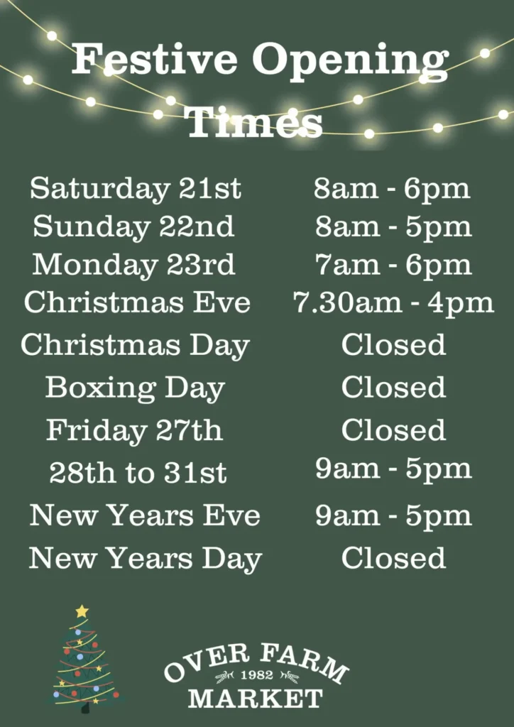 Festive Opening Times 2024