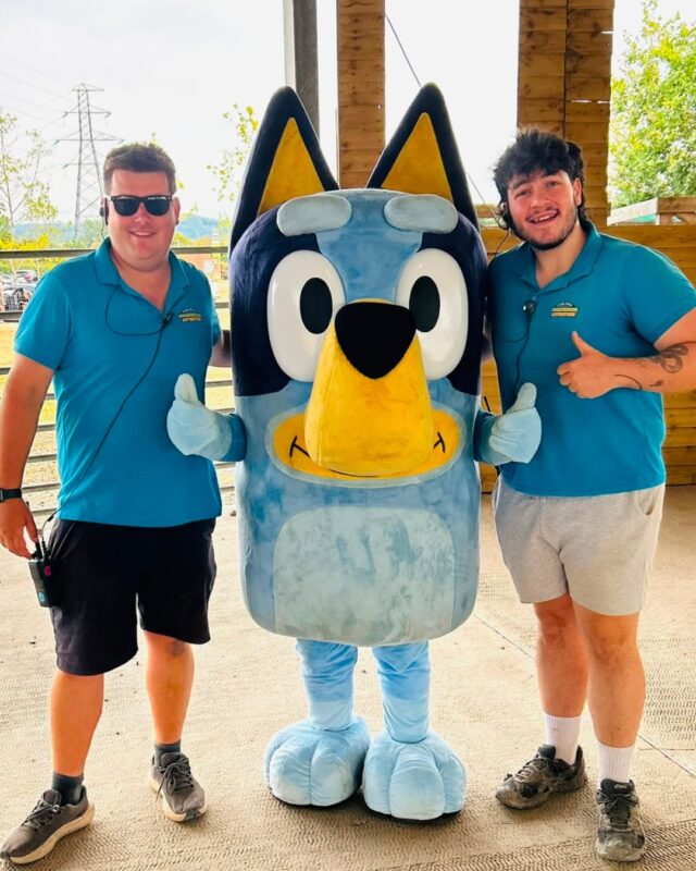 It's not just you guys who loved meeting Bluey yesterday; the staff had to get involved too! 

We would love to know what characters you would like us to bring to Countryside Adventure next. Let us know in the comments 🩵